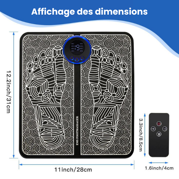 Tapis de massage électrique pour pieds